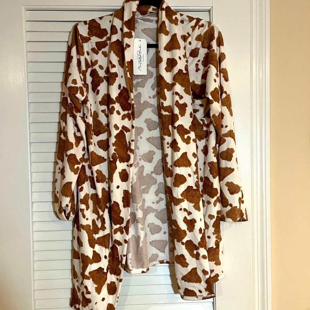 Cow print Sweater Never Worn